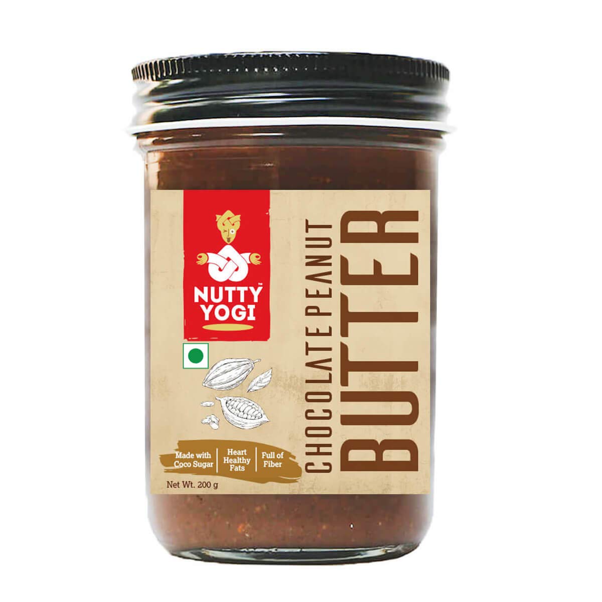 Price History of Nutty Yogi Chocolate Peanut Butter 200 Gm, Naturally  Delicious, High Protein and Fibre, Preservatives Free from Amazon  63_25082117