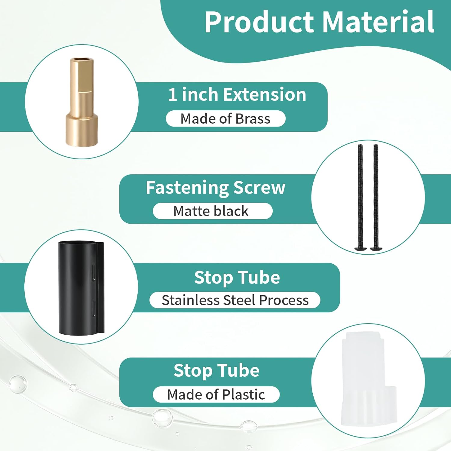 96945WR Shower Extension Kit Replacement for Moen Posi-Temp Valve, Shower Valve Extension Kit for Single Handle Tub & Shower Faucets (Matte Black)