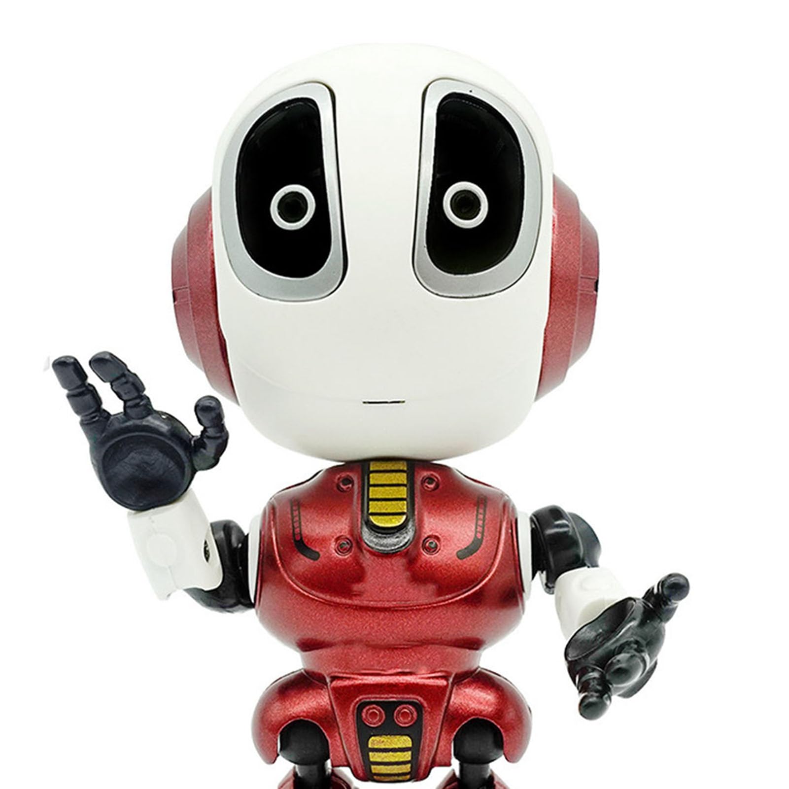Mini Robot parlante, Juguetes Robot Recargables Mini Robot parlante con Ojos LED Función de conversación grabada Aleación Control táctil Inteligente Robot de Carga Relleno de
