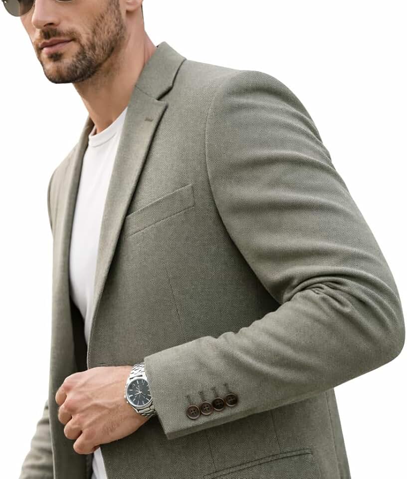 Blazer Masculino Malha Elastano Alfaiataria Sofisticado