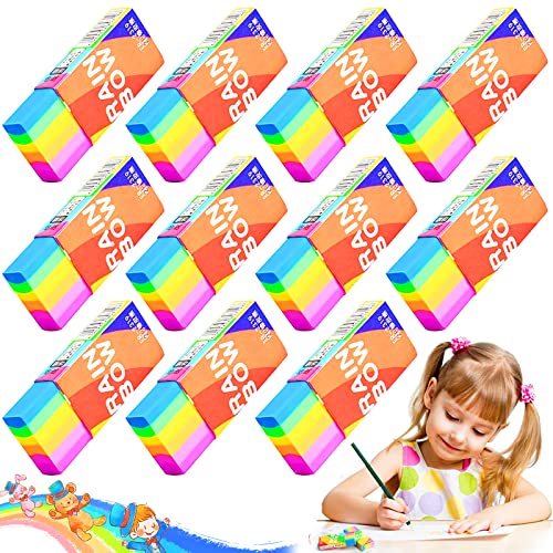 Radiergummis-Set – 60 Stück Weiße Würfel-Radierer, Für Schule, Büro & Kunst