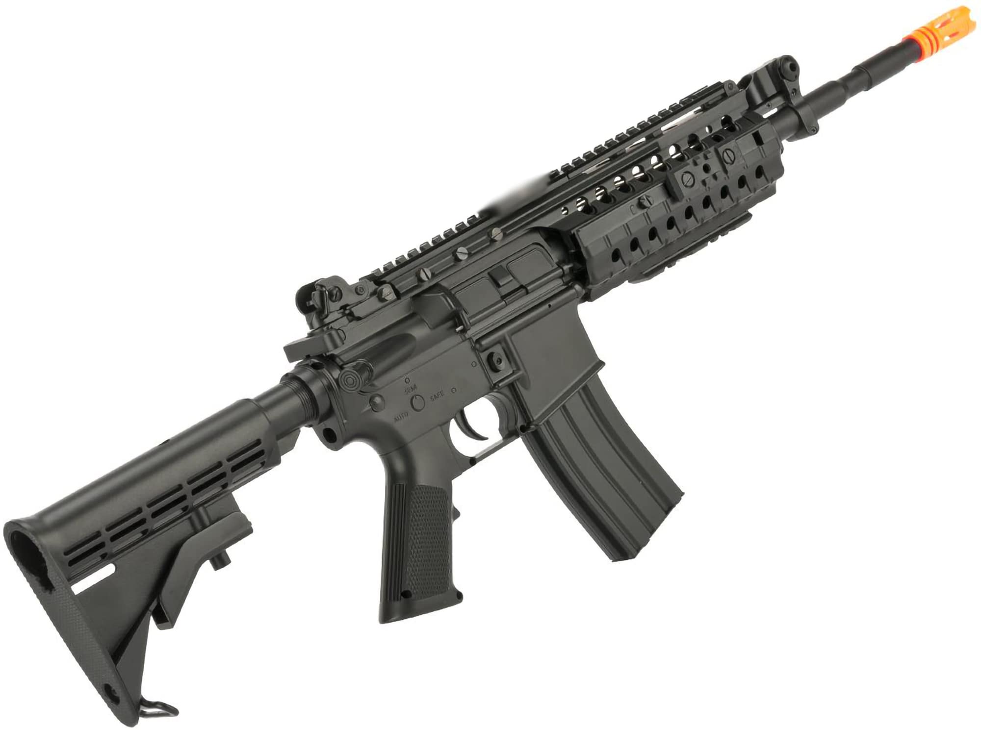 Evike Airsoft - CYMA AEG Mag Compatible Full Size Airsoft M4 Spring Powered Rifle (Model: M4 S-System)