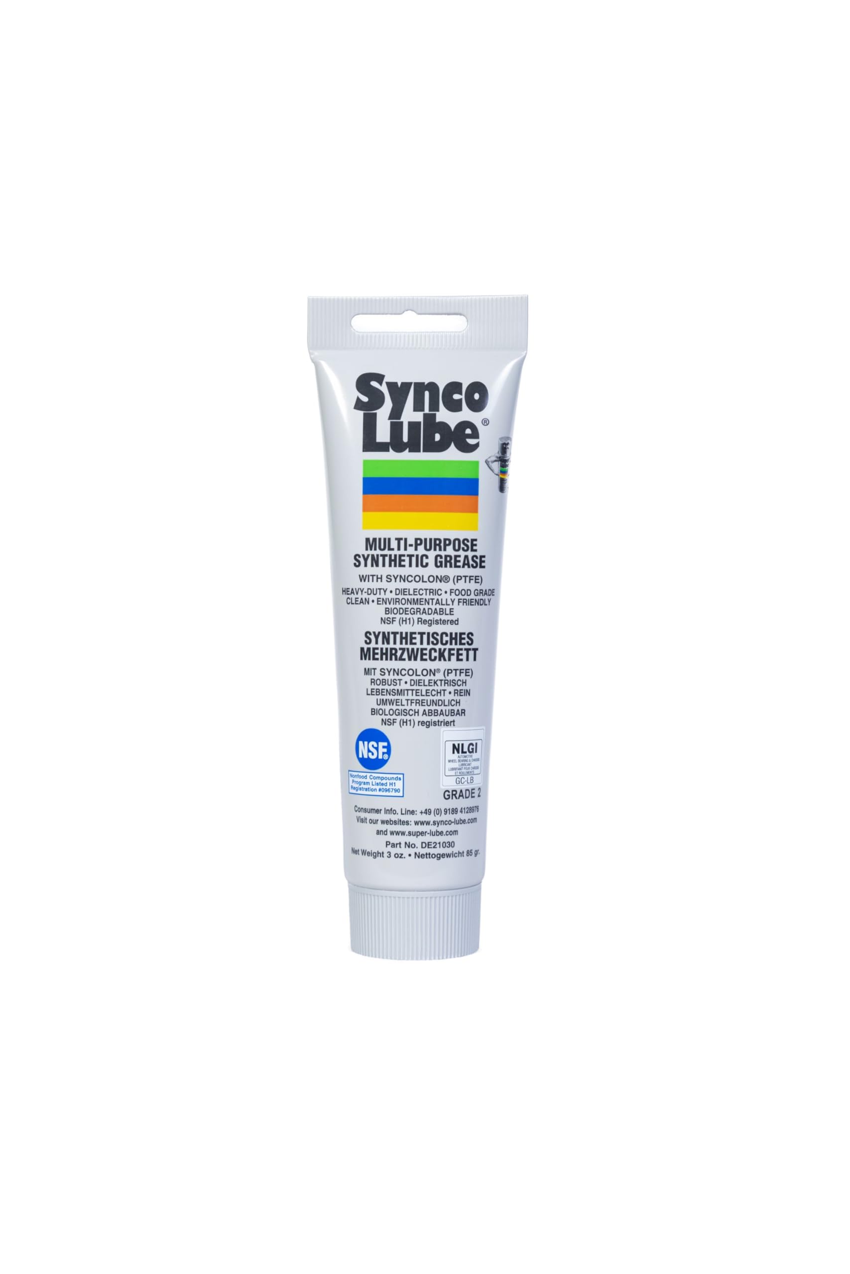 Super Synco Lube 21030 mit Aufsatz + 51004 + 97008 Set, Synthetisches Mehrzweck- & Bremsenfett und Öl mit Syncolon (PTFE)