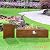 SereneLife Outdoor Propane Fire Table Pit - 54 Inch 50,000 BTU Outdoor Fireplace Table - Adjustable Flame, Thermocouple - PVC Cover, Lava Rock - SereneLife SLCNX76
