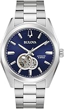 Reloj de pulsera automático clásico Surveyor de Bulova en acero inoxidable | 42mm | 96A275