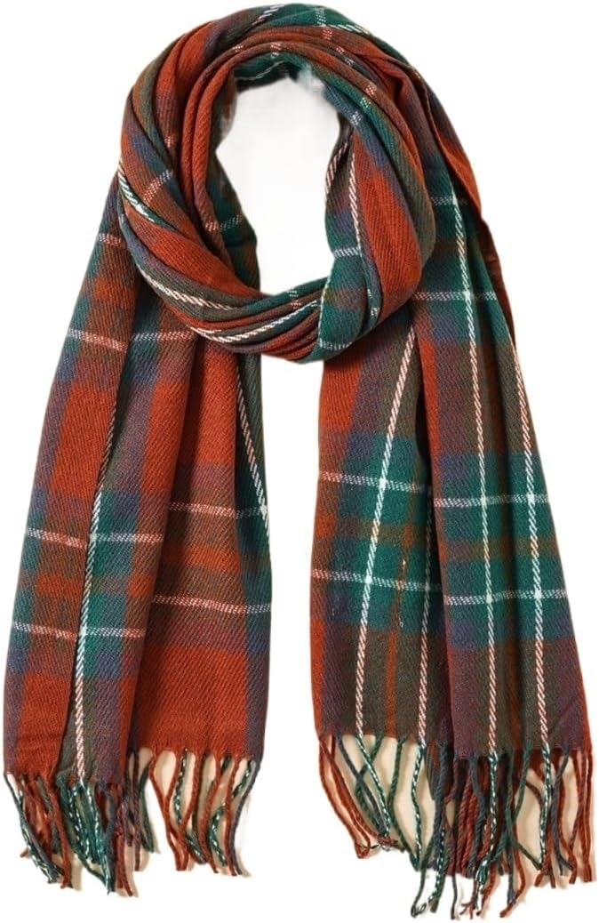 Scarf Shawl Cold Weather Scarves Mens Wool Blanket Scarf Wrap Long Knitted Neckwear Soft Warm Women's Wraps(D)