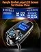 Nulaxy Car Bluetooth FM Transmitter [2024 Upgraded], 1.44