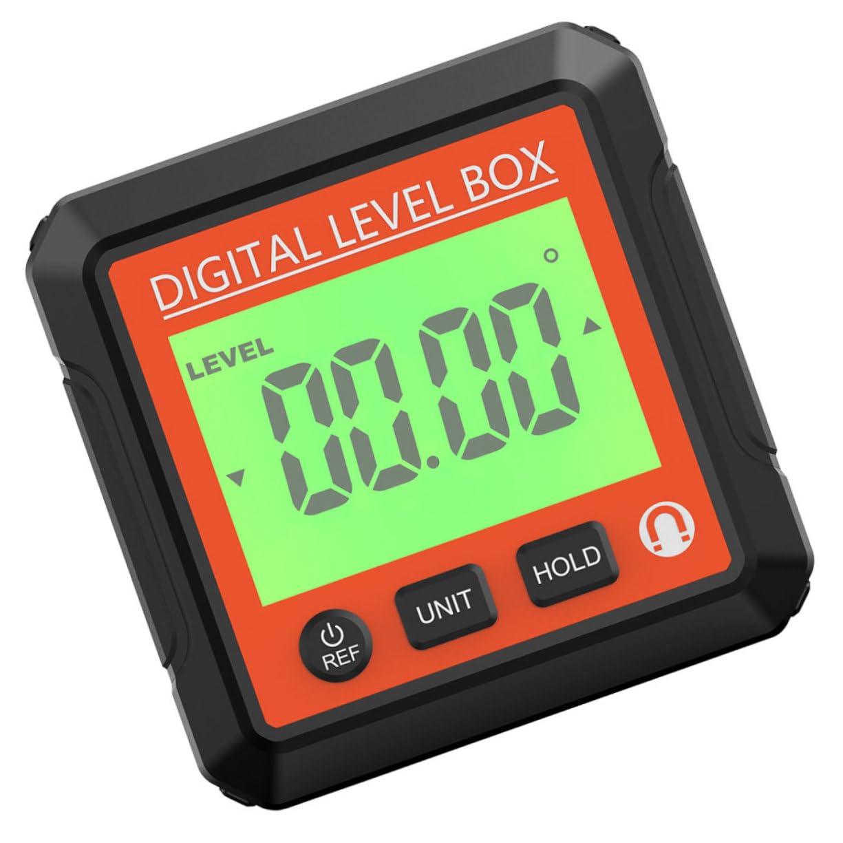 MAGICLULU Inclinómetro Digital y Respuesta Rápida Pantalla Lcd de Precisión Compacto y Ligero Medidor de Ángulos Caja de Nivel Abs para Ángulos de Corte Precisos