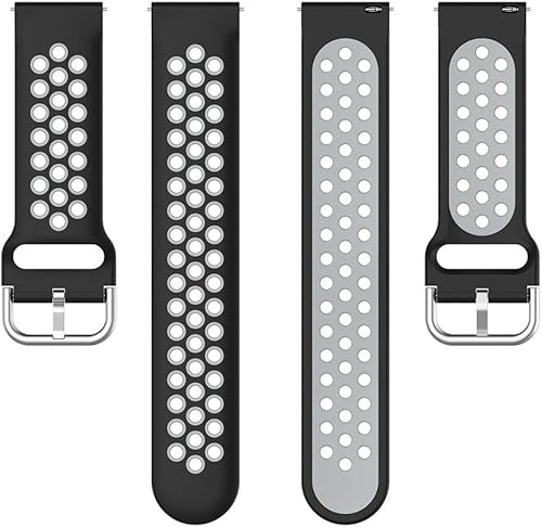 Miniatura 5 de KOMI Compatible for Samsung Galaxy Watch 3 45mmGalaxy Watch 46mmGear S3 FrontierClassic Watch, 22mm Watch Band Quick Release Silicone Breathable