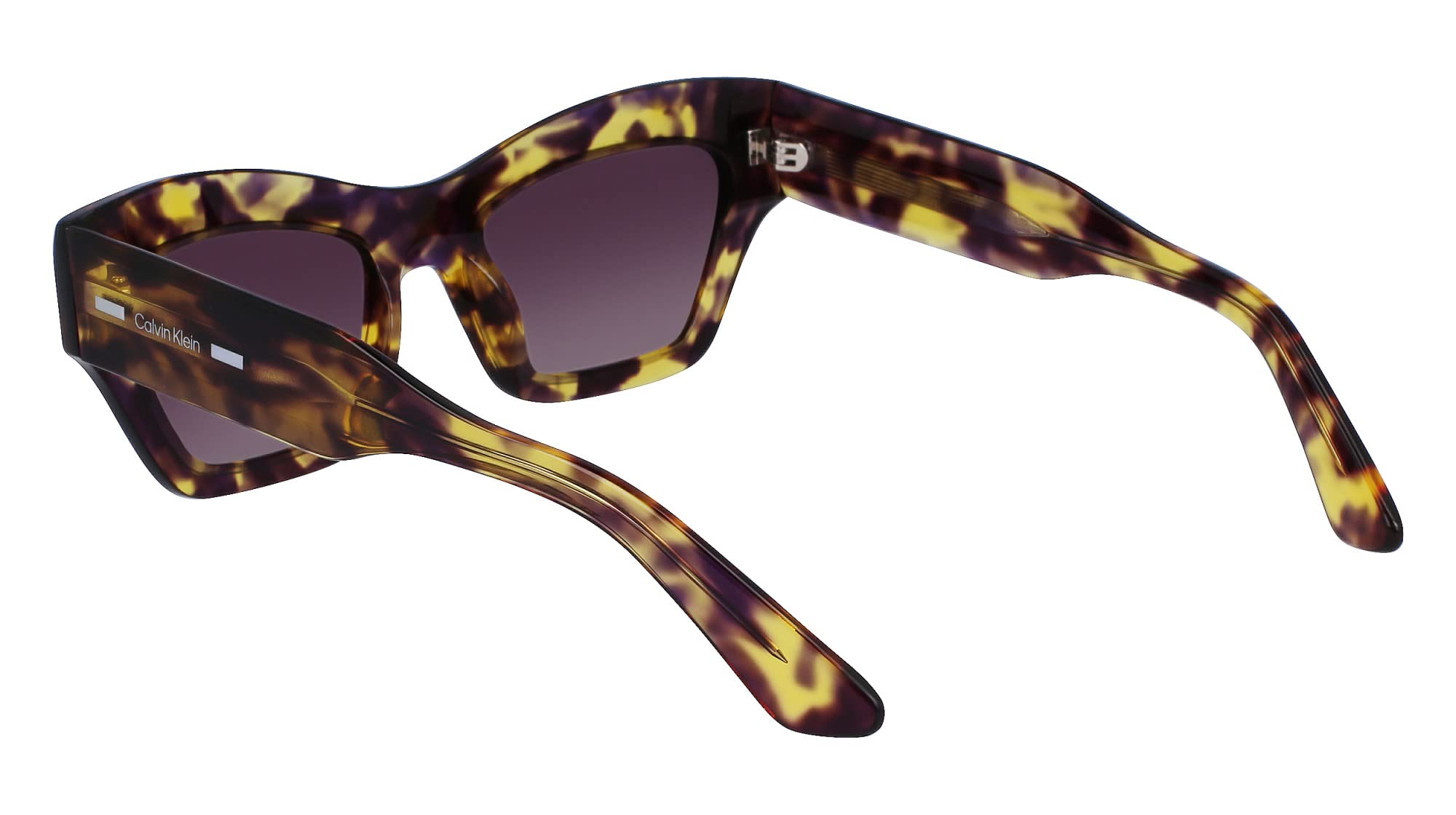Calvin Klein Women's Sunglasses CK23503S - Purple Havana with Gradient Violet Grey Lens