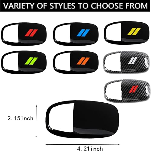 Miniatura 5 de Pomo de la palanca de cambios para Dodge Challenger Charger Accesorios 2015-2022  Durango 2016-2023 ABS decoración interior de palanca de cambios