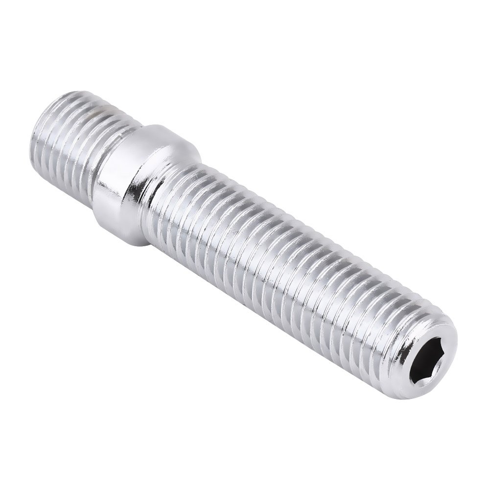 Perno de rueda extendido, 20pcs 50mm Conversión de perno de ruedas extendido 12x1.5 a 12x1.5 Adaptador de tornillo apto para 1998-2008