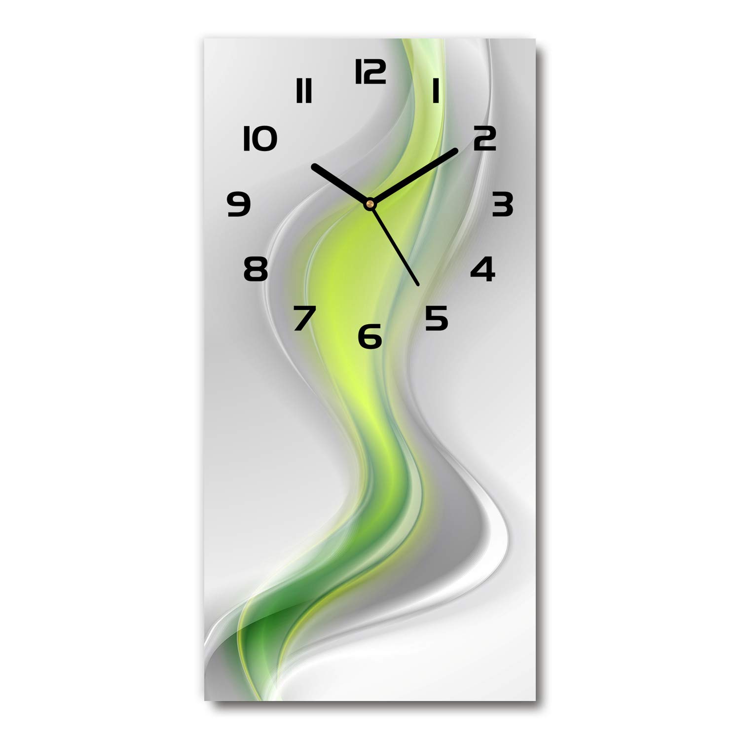 Horloge en Verre 30x60cm Tulup Horloge Silencieuse sur Pied Salon