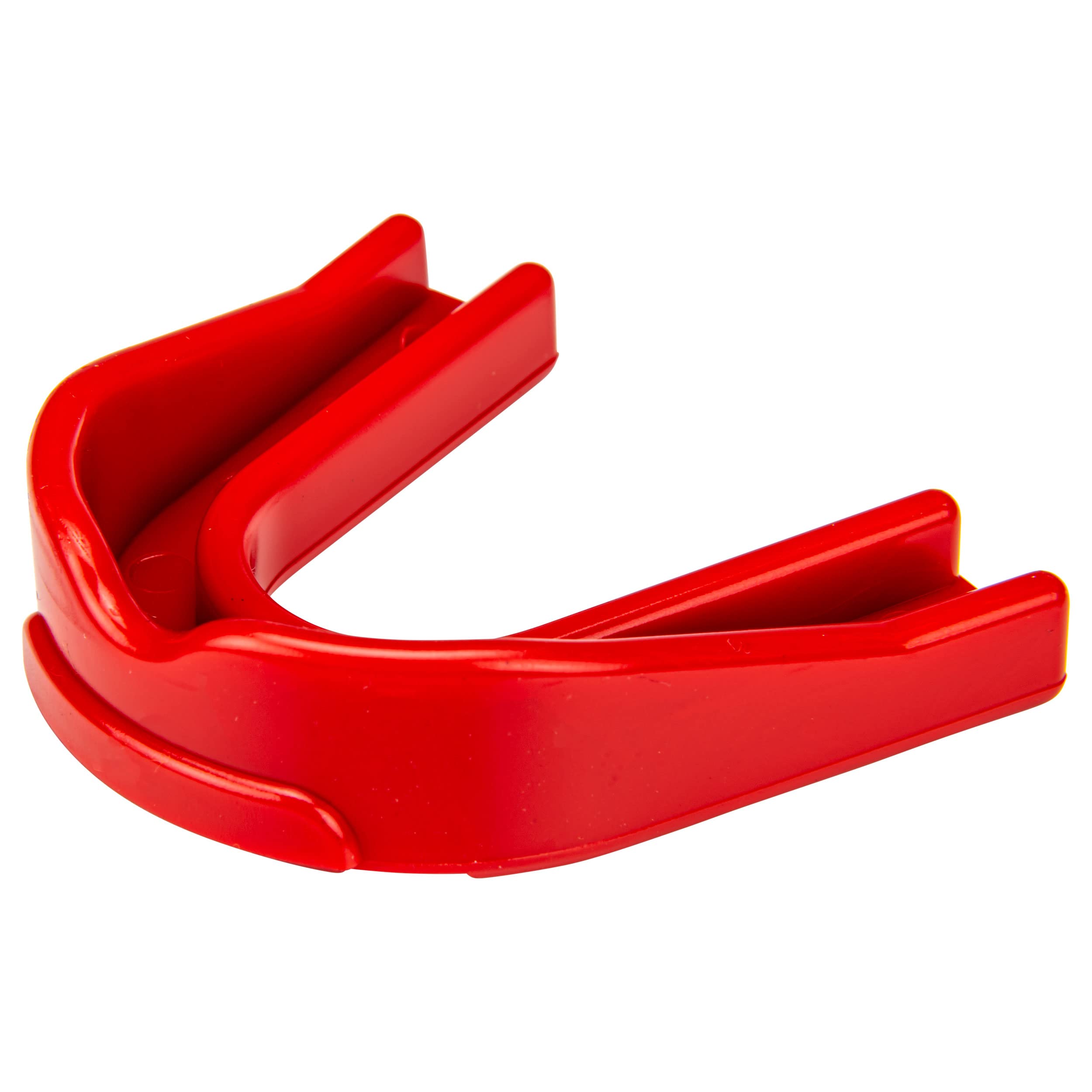 CHAMPRO Boil-and-Bite - Paradenti senza spalline, confezione da 50, per adulti, scarlatto