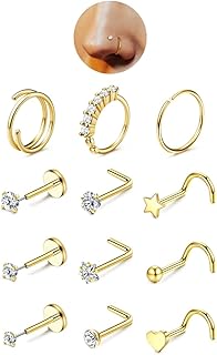 JeryWe Nose Rings for Women