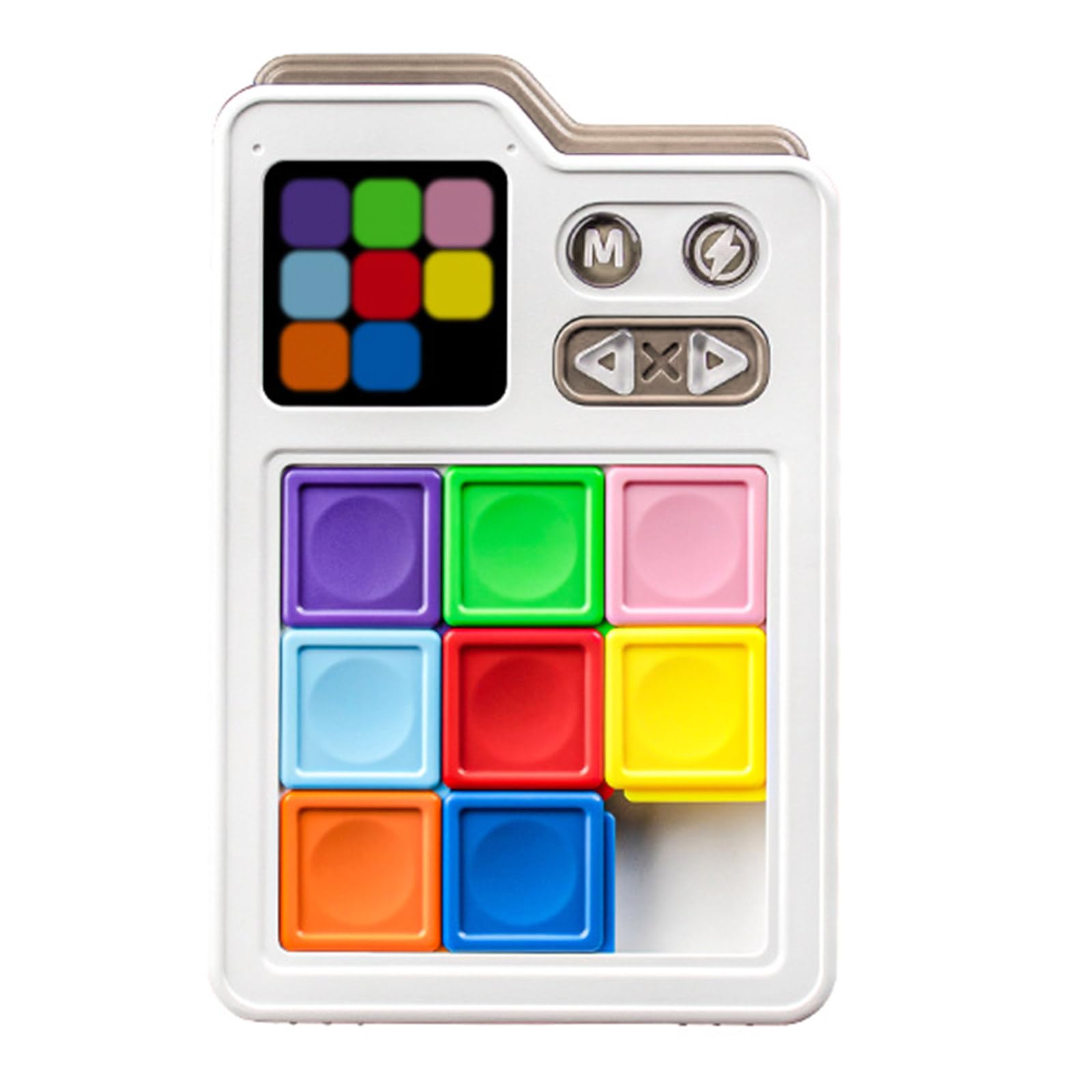 Interactive Electric Sliding Block Puzzle, Multilevel Training & Memory Skill Game for Family Kids Adults Group Play Interactive Electric Slide Puzzle Game Toy