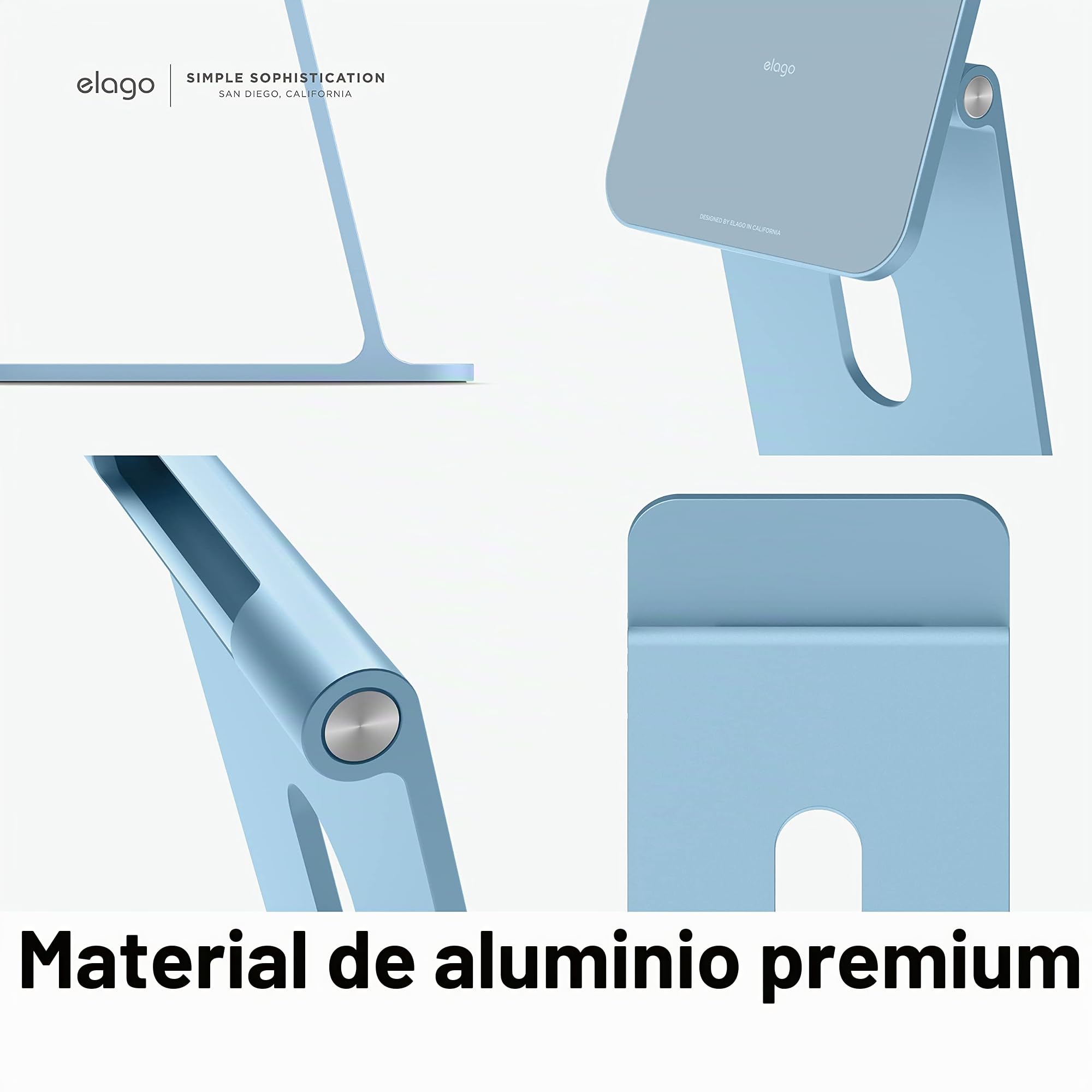 elago Soporte Magnético Premium para iPad Pro/Air/Mini y Nintendo Switch 2 | iPad Pro 12,9” (5.ª/4.ª Gen) y 11” (3.ª/2.ª Gen), iPad Air 10,9” (5.ª/4.ª Gen), iPad Mini 8,3” (A17 Pro/6.ª Gen)