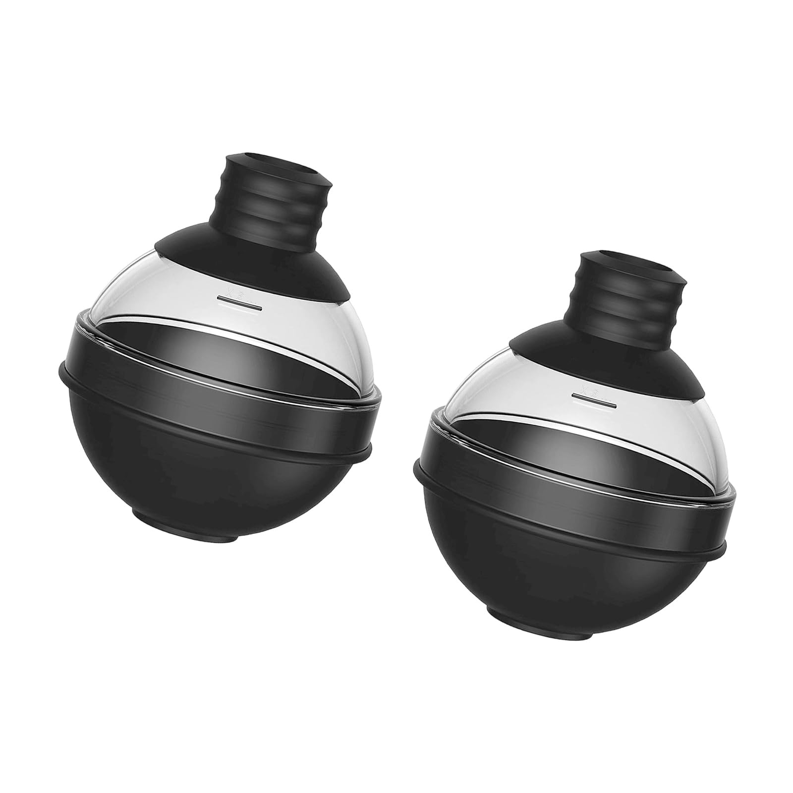 Dishwasher Safe Ice Sphere Maker, Flexible Silicone Mold with Clear Cover for Cocktails & Kitchen Use Large Ice Molds