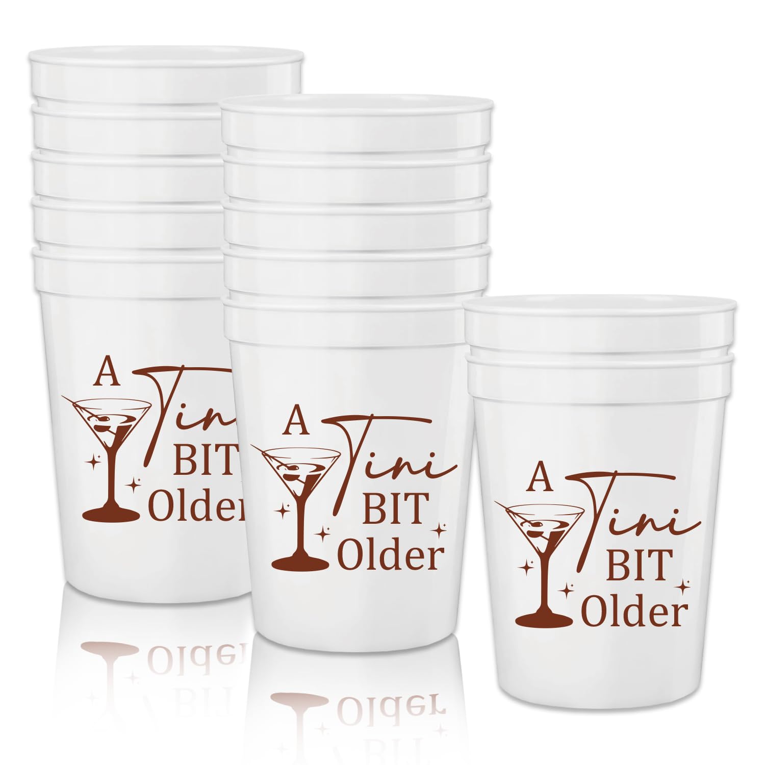 ZCXVC 12PCS A Tini Bit Older Cups 16oz She's a Tini Bit Older Birthday Party Decorations Supplies