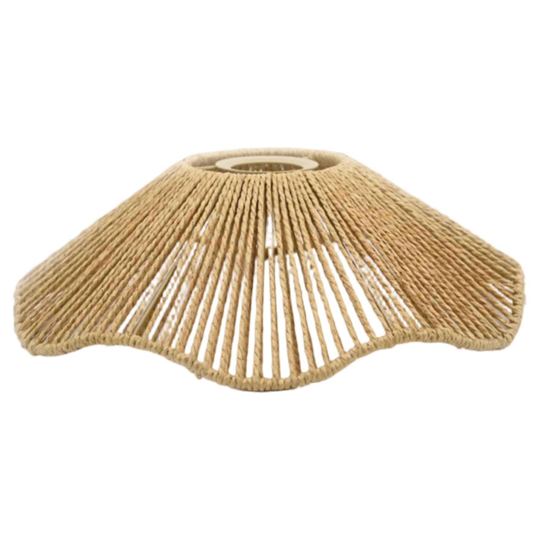 Pendant Light Shades Only, Lampshade Woven Rustic Boho Lamp Shade Flower Shape Hanging Lamp Ceiling Pendant Chandelier Shades for Hallway, Bedroom, Kitchen, Home Decor