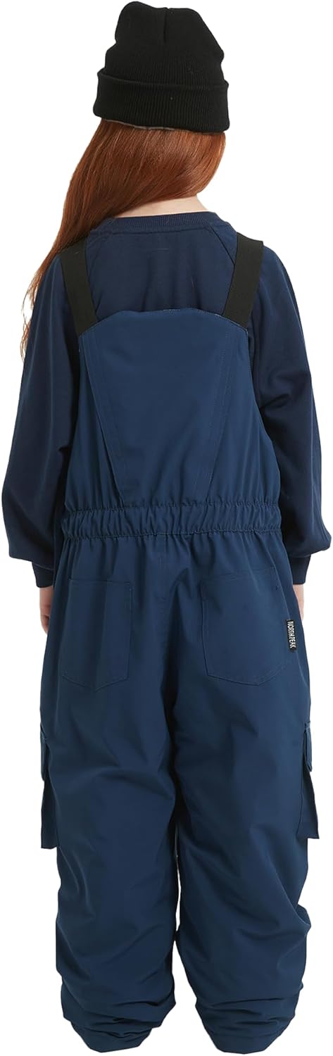 North Peak Kid Snow Bib Waterporoof Insulation Winter Overalls Ski Snowboard Pants for Boys Girls - Image 5