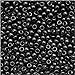 Toho Round Seed Beads 11/0 #49 'Opaque Jet' 8 Gram Tube
