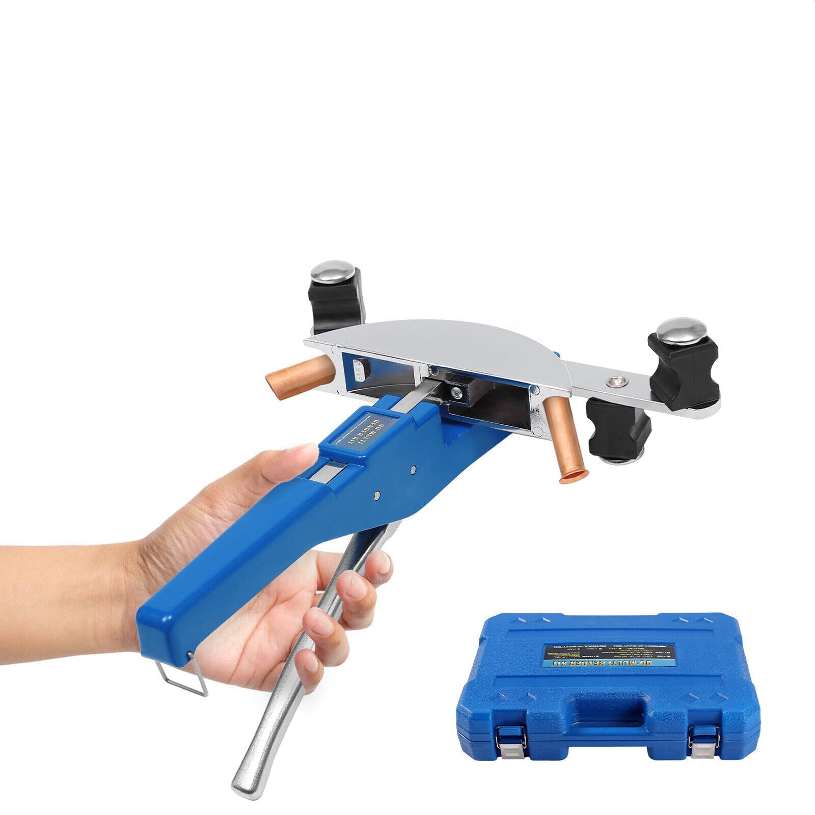 BOOZXCV Manual Pipe Bender 6~22mm Tube Bending Machine 0-90° for Copper Aluminum Steel HVAC