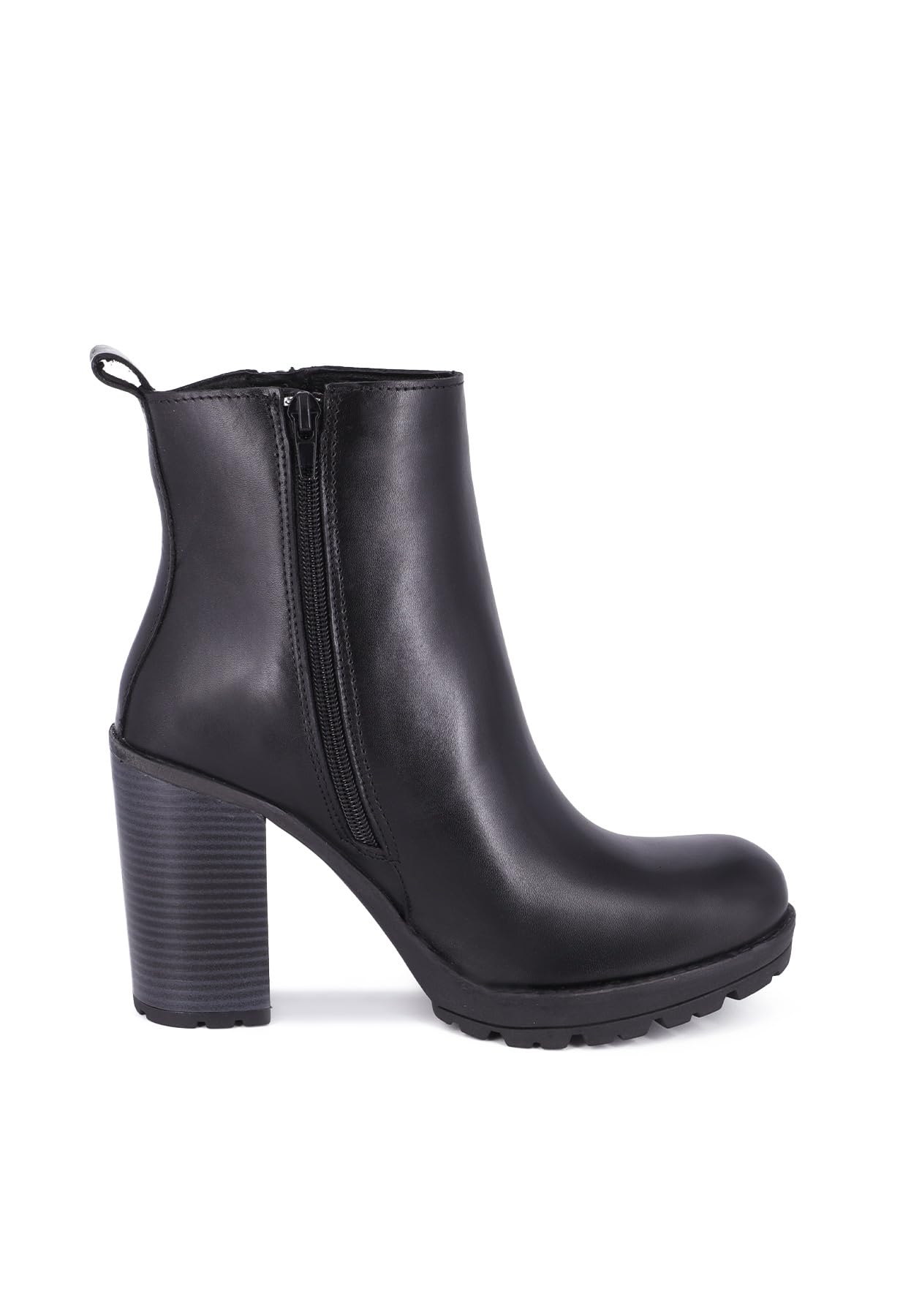 QUEEN HELENA Tronchetti di Pelle con Tacco Alto Stivaletti con Plateau Donna QH23-S407