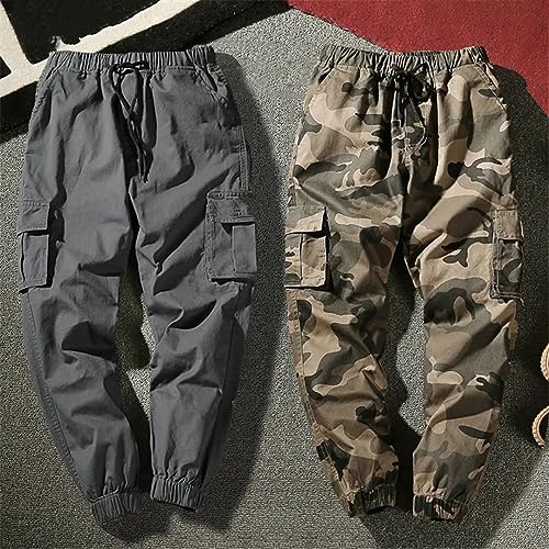 Wjnvfioo Joggers Cargo Pants Men Harem Pants Multi-Pocket Camo Cotton Sweatpants Streetwear Casual Trousers2