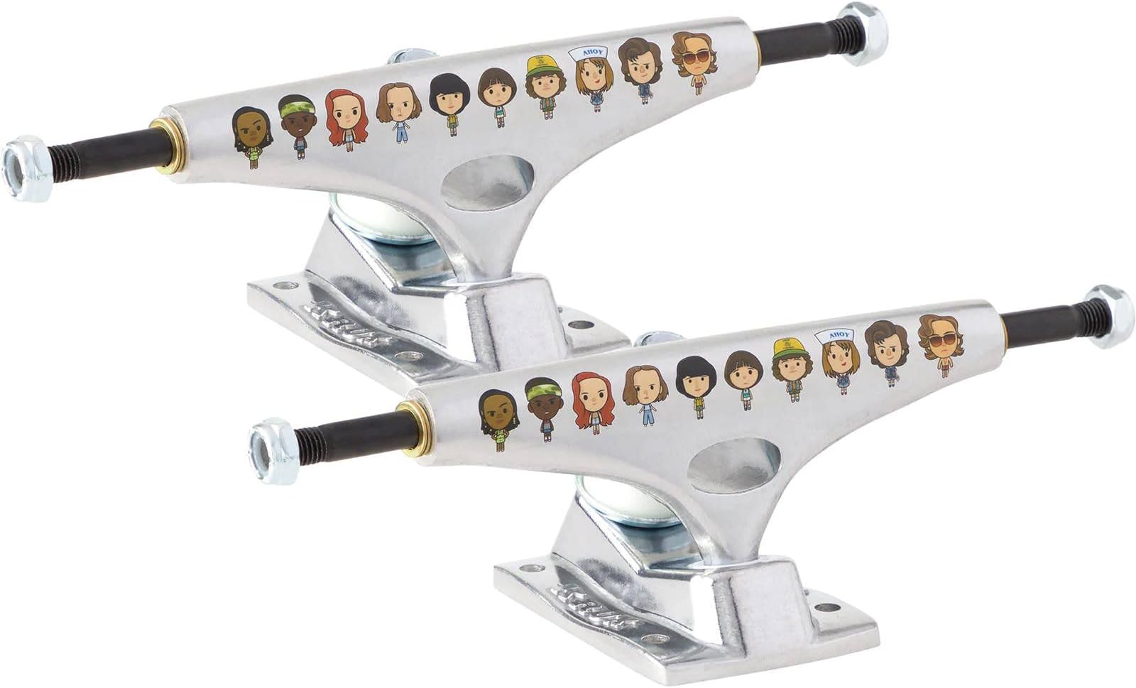 KRUXK5 Polished Stranger Things Crew Silver Standard Skateboard Trucks