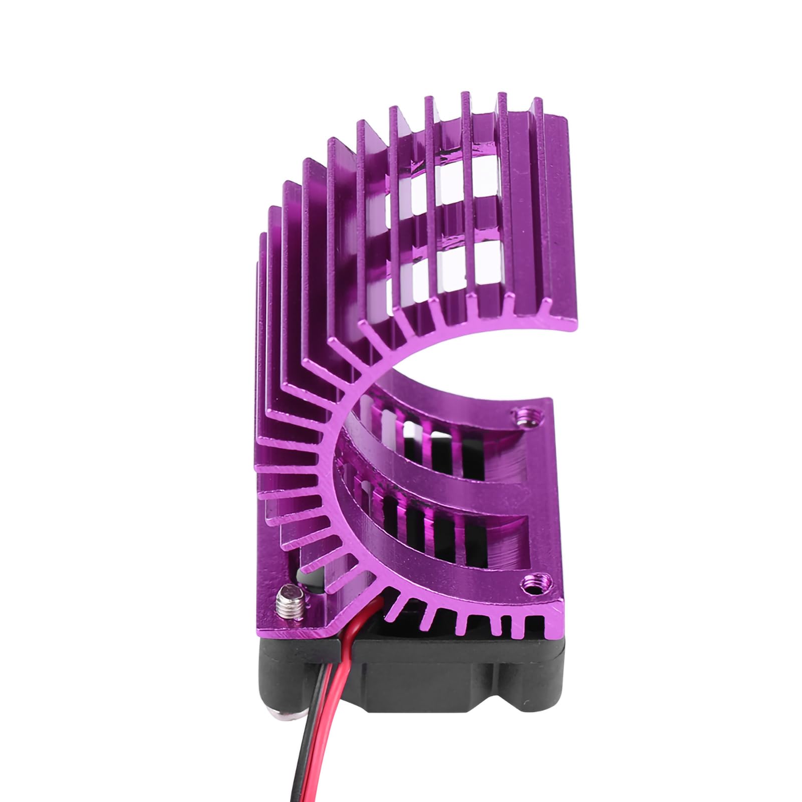 RC Motor Heat Sink Efficient Cooling Fan for 1/10 Scale Electric RC Car 540/550 Motor, Suitable for HSPRedcat//D90, Materials (Purple)