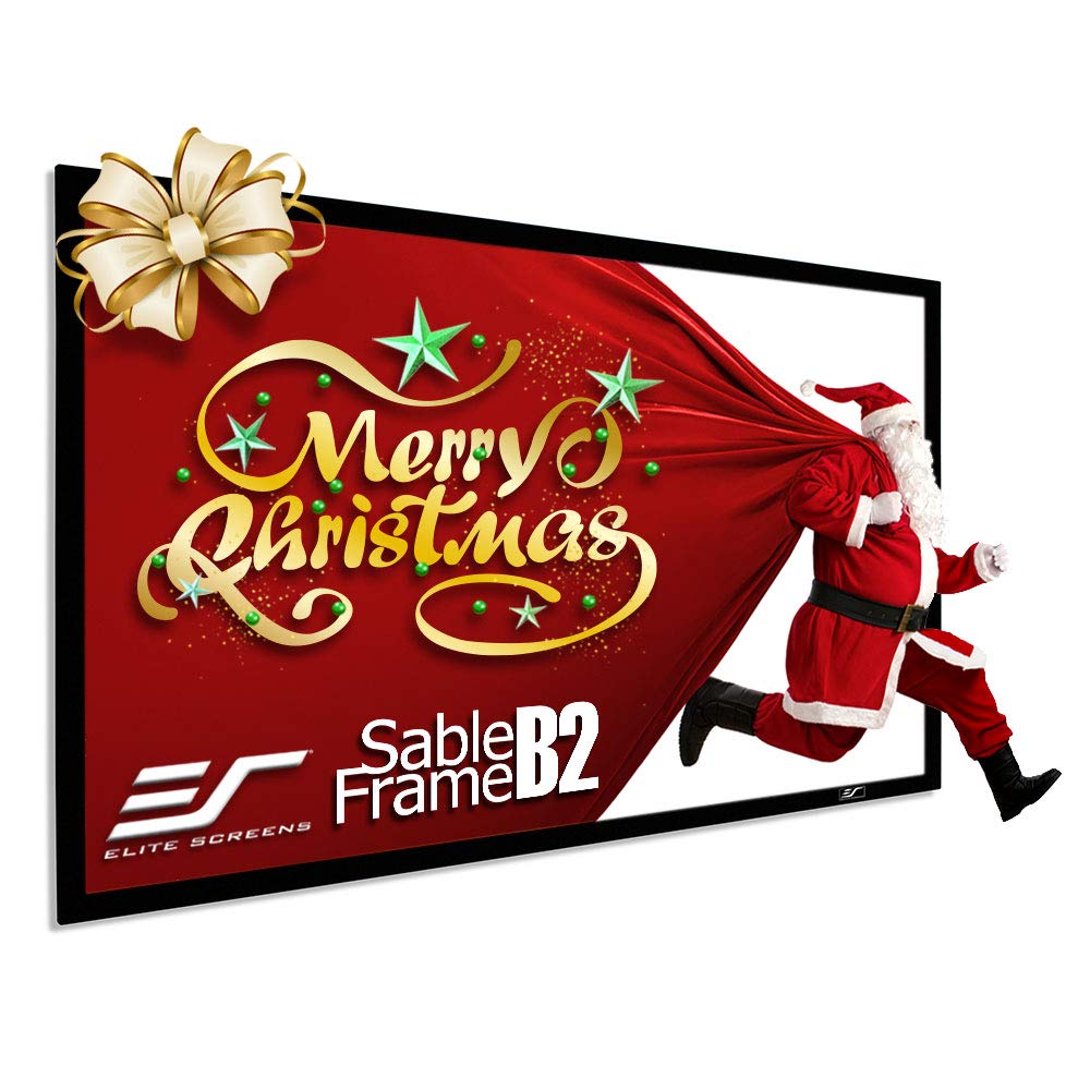 Elite Screens 135 inch Projector Screen Fixed Frame 16:9, 4K/8K UHD CineWhite UHD-B, ISF Certified, UST/Short/Standard Compatible, SB135WH2