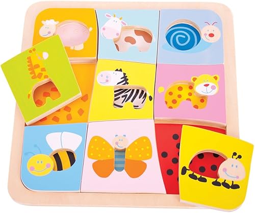 Bigjigs Toys Rompecabezas de patrones de animales