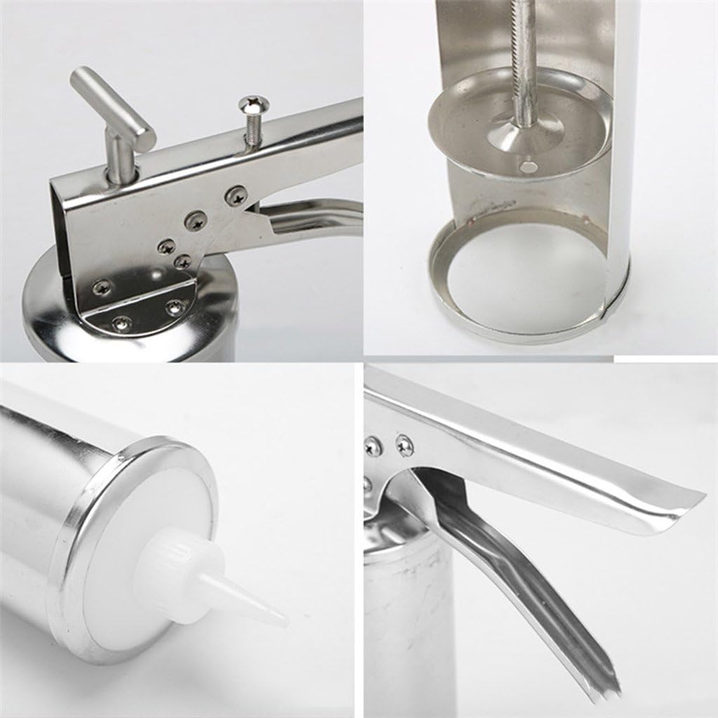 Stainless Steel Condiment Dispenser Gun Ketchup Mustard Sauce Pump Bottle