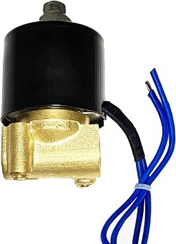 1/4 NPT Brass Electric Solenoid Valve 12V DC Normally Closed VITON (Standard USA Pipe Thread). Solid Brass, Direct Acting, Viton Gasket Solenoid Valve by AOMAG