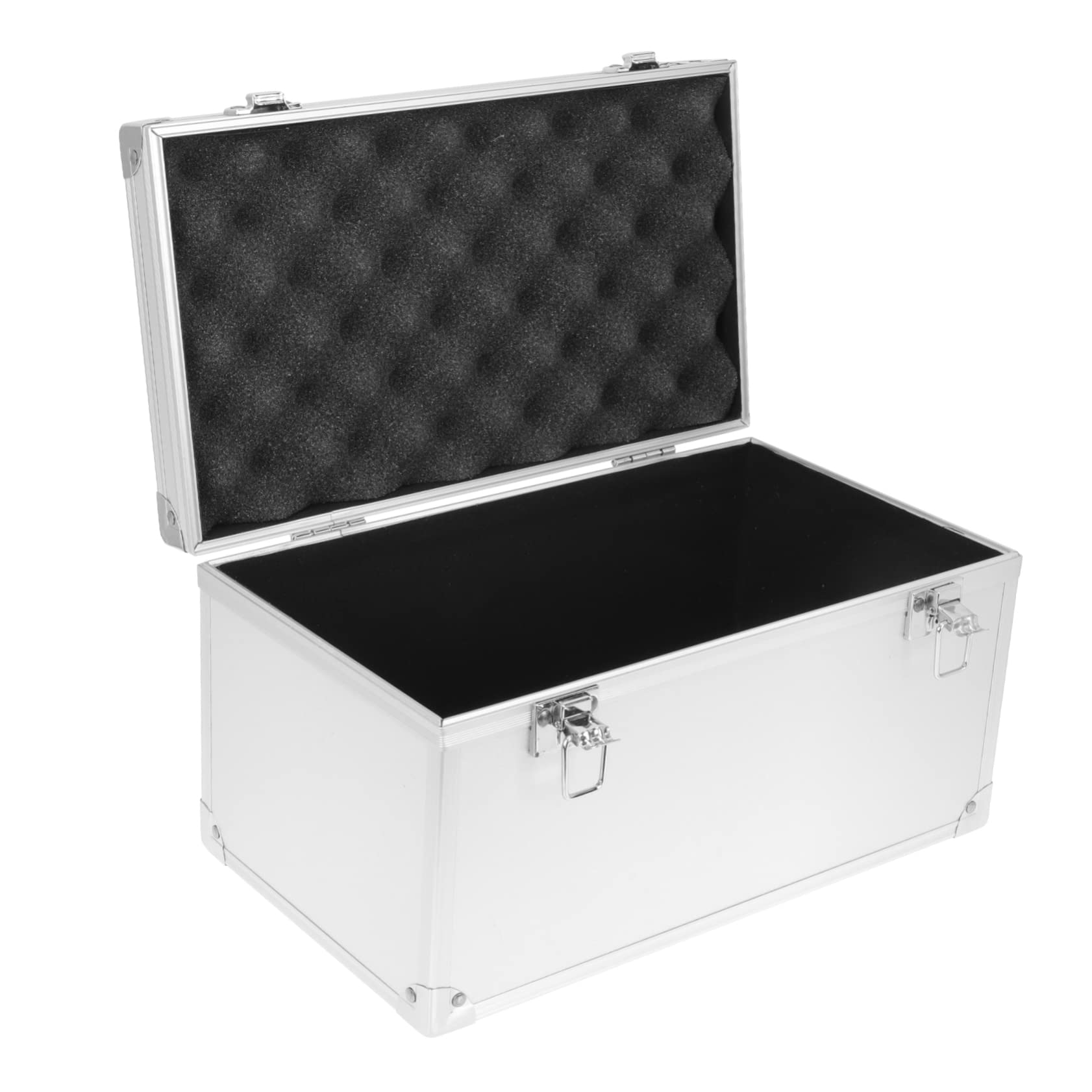 YARNOW Caja De Herramientas Organizador De Botiquin De Primeros Auxilios Seguro Estuche De Almacenamiento Rígido Estuche De Escritorio Botiquín Médico Aleación De Aluminio Maletín Viajar