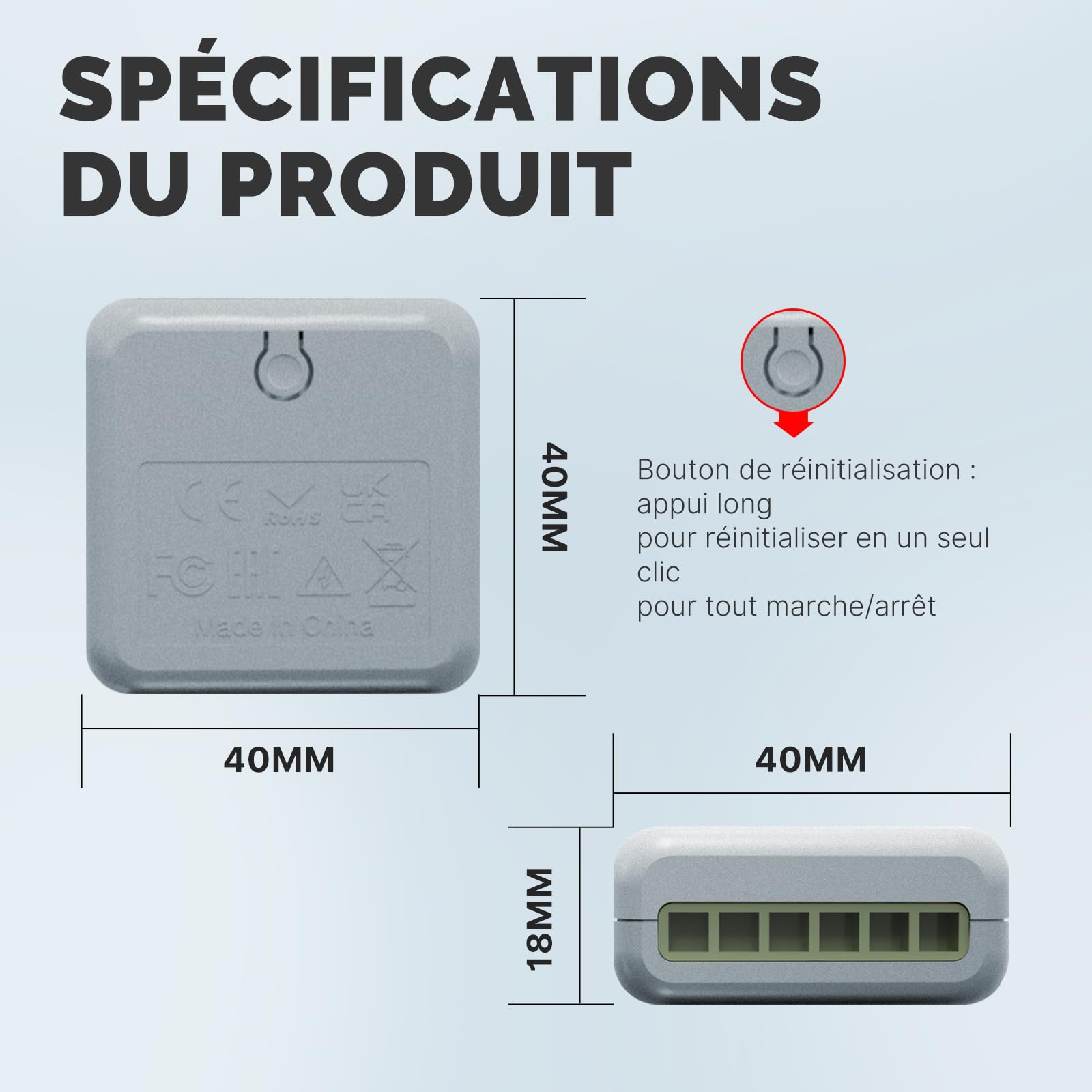 MOES Mini ZigBee Module Variateur LED Encastré, 2 Pack | 2 Gang, nécessite passerelle MOES ZigBee, compatible avec commande vocale Alexa et Google Home
