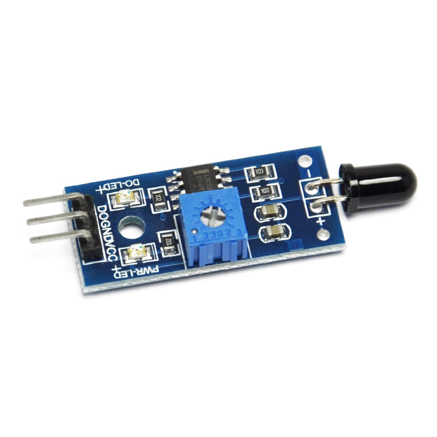 REES52 IR Flame Sensor Module Detector Smartsense For Temperature Detecting Compatible With Arduino