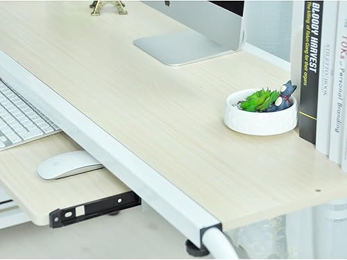 Miniatura 9 de DlandHome Mesa móvil de 55 pulgadas para computadora portátil, carrito de hospital, mesa de cama cruzada para computadora, mesa de enfermería con
