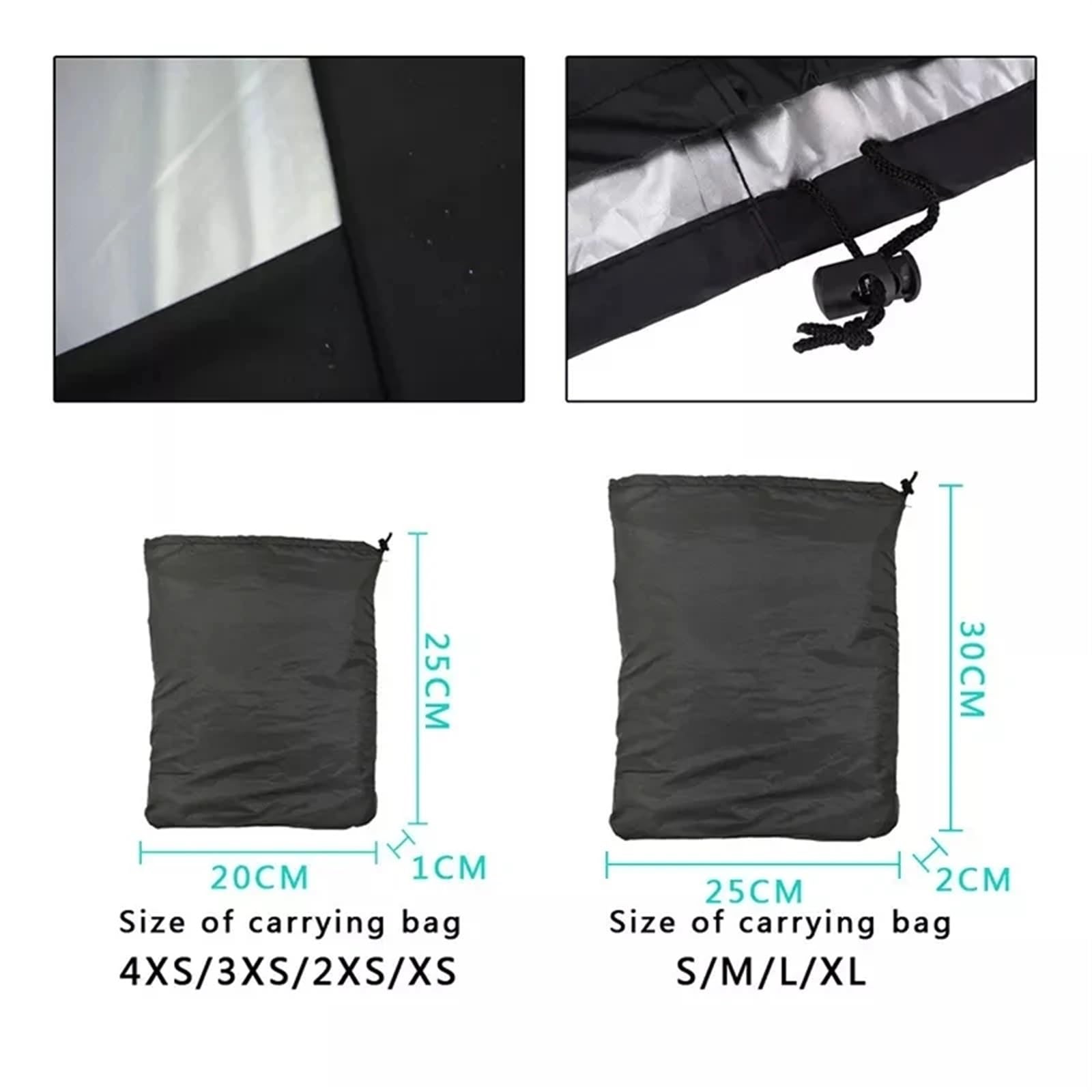 Copertura resistente per barbecue impermeabile, protezione esterna per griglie a gas e carbone, durevole e resistente alle intemperie, adatta a griglie grandi (L)