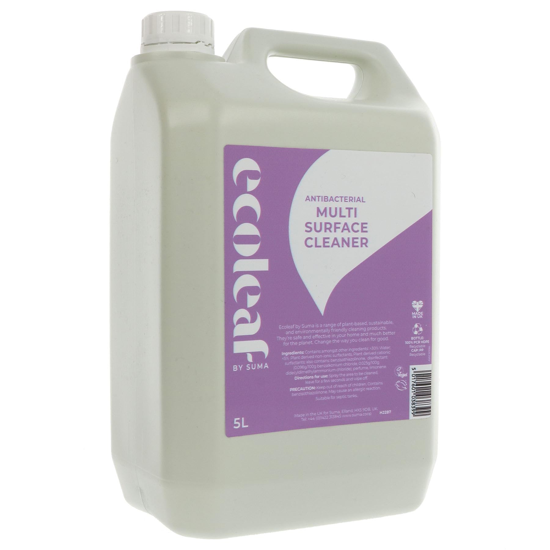 Ecoleaf Multi Surface Cleaner, 5 Litre