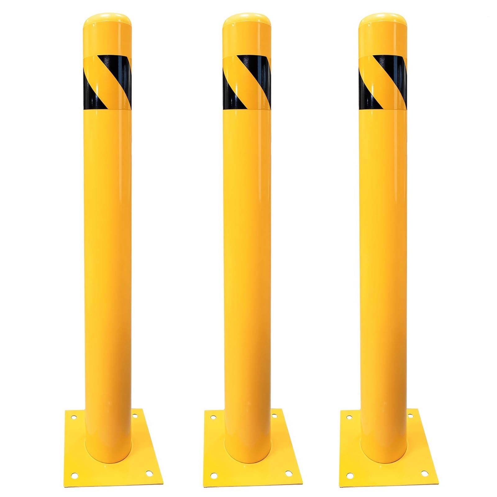 Conos Señalizacion, Conos de Advertencia Metálico, con Pegatinas Reflectantes, Diseño Grueso, Ideal para Zonas de Alto Tráfico (3 Unidades)