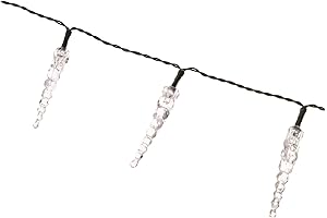 ProductWorks UltraLED Battery Operated Icicle Lights Indoor
