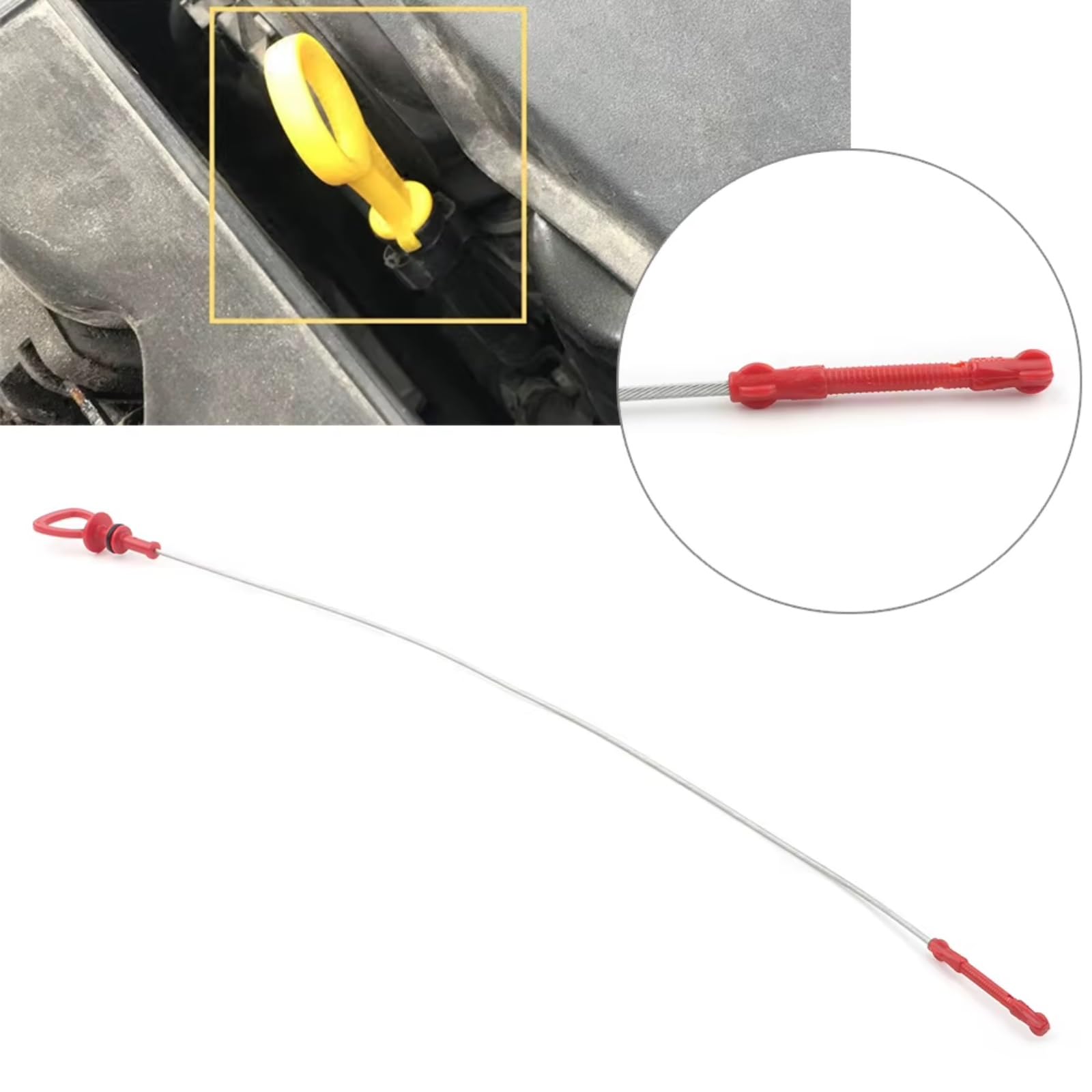 Asta di Livello Olio Motore per Mercedes-Benz SLK CLK CLC R171 S203 S204 W204 C209 59CM Indicatore Livello Olio Motore Auto 2710100372