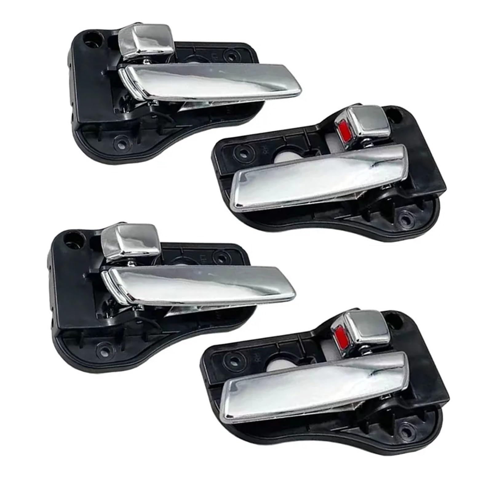 Hudfroa 1 Set Car Interior Door Handle For Kia For Carens For Rondo 2007-2013 82620-1D000 82610-1D000 Car Interior Door Handle Chrome Inner Handles(1 Set)