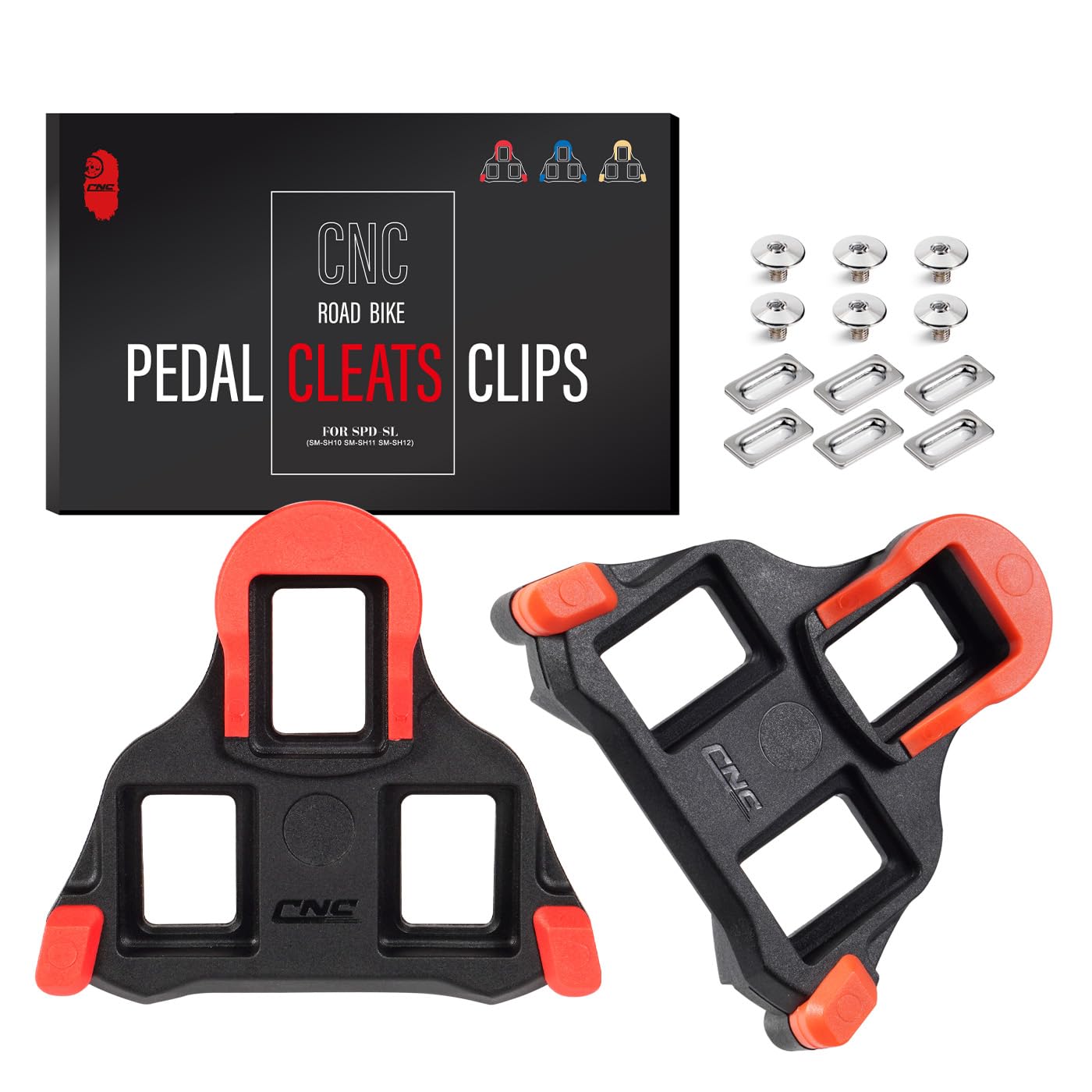 Chooee Road Bike Cleats for Shimano SPD-SL,Cycling Cleats for Shimano SPD-SL SM-SH10/SM-SH11/SM-SH12