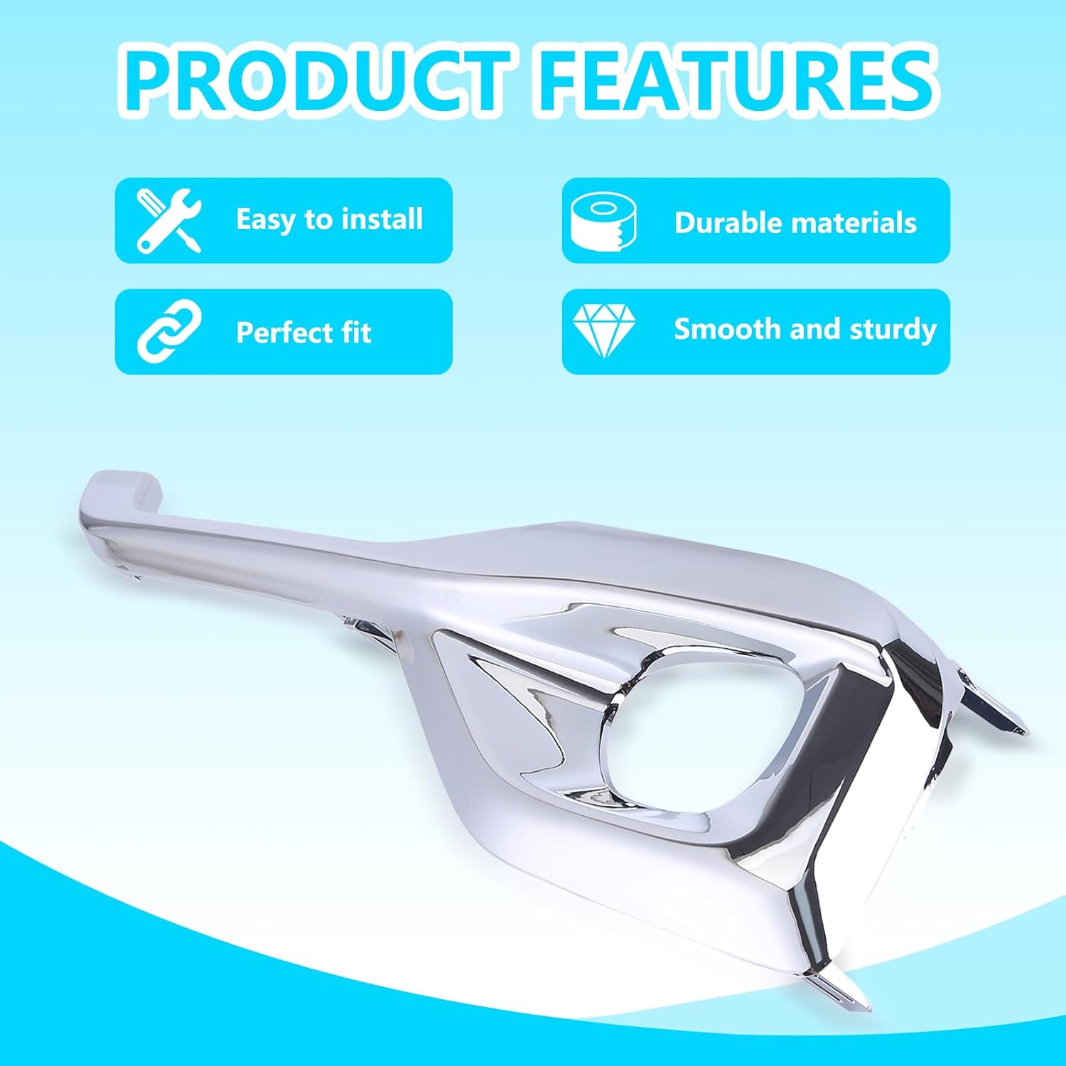 Zcargel Fog Light Cover Trim Compatible for Infiniti Qx50 2016 2017 Front Bumper Fog Light Bezel Cover Trim Left/Right Side Light Lamp Covers Bezel 622575UA0A Fog Lamp Cover Trim Bezel