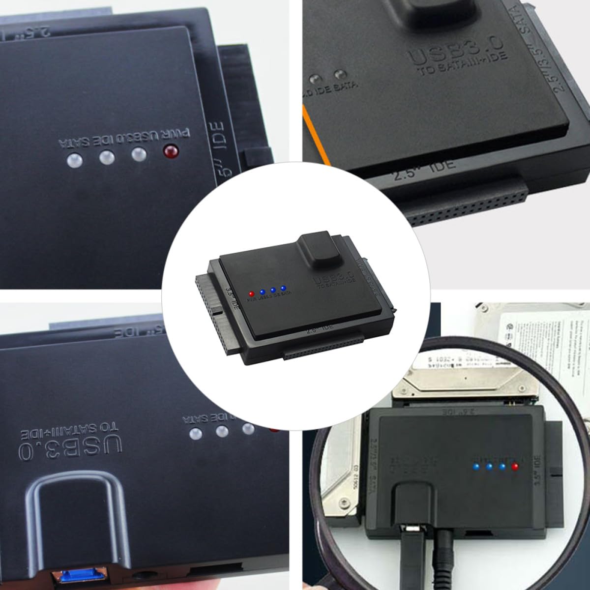 Adattatore per Disco Rigido USB 3.0 per Hdd e SSD 2, 5/3, 5