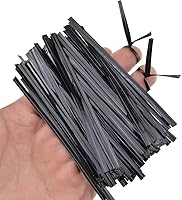 Vista 13 de HAHIYO 300 lazos torcidos de metal dorado de 4 pulgadas para pan, dulces, bolsas de café, lazos para plantas de jardín, bolsas de celofán, bolsas