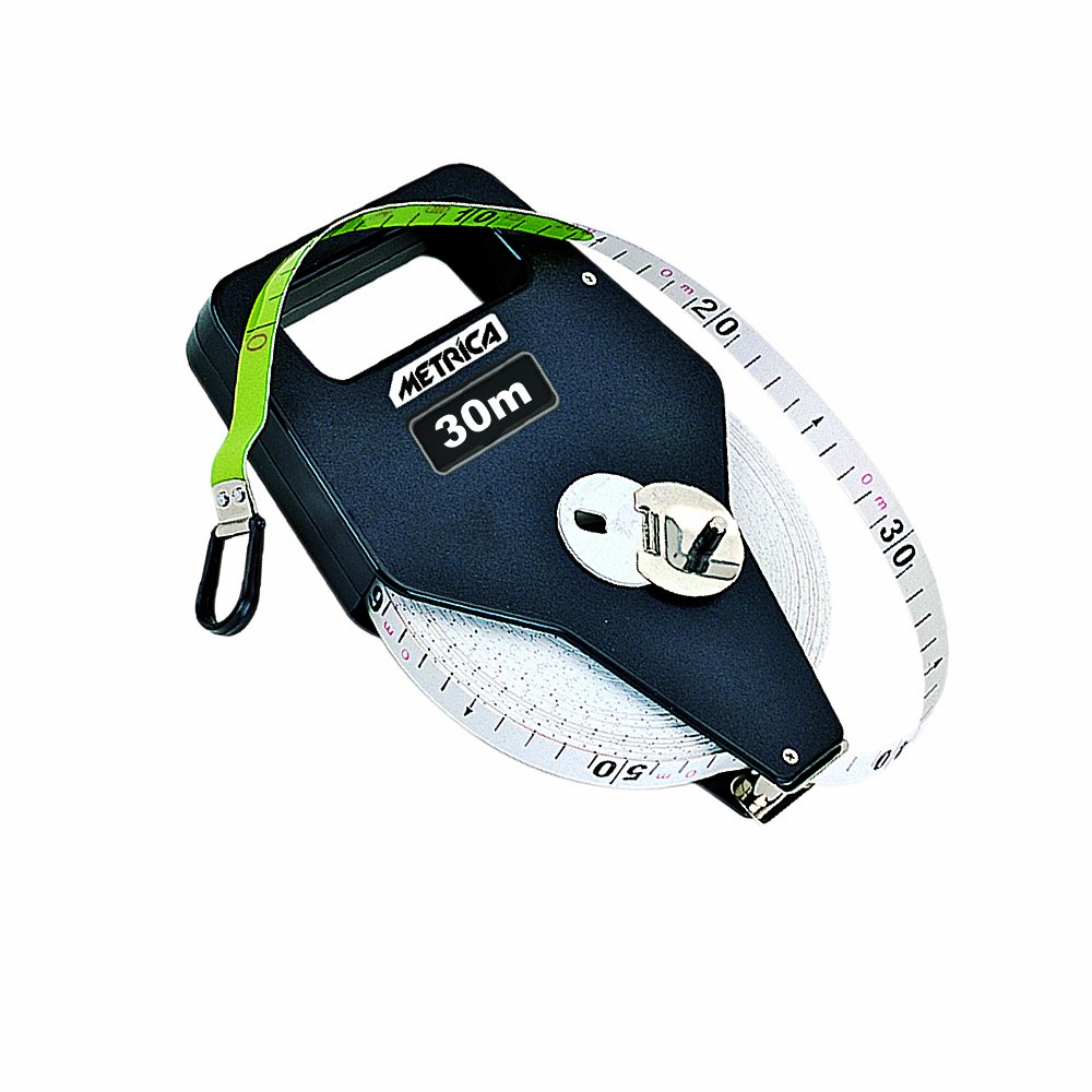 Decámetro triple Metrica 40055 con asa para obras de exterior